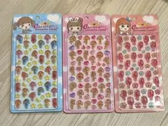 【新品未使用品】cheese girl チーズガールぷくぷくキャンディシール3枚