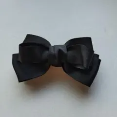 ブラックリボンヘアクリップ