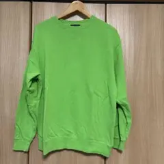 BACK NUMBER スウェット ライムグリーン Lサイズのサムネイル
