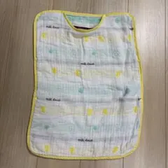 milk houseベビースリーパー　ガーゼ素材　イエロー　グリーン　ひよこ