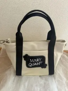 MARY QUANT ショルダーバッグ ホワイト/ブラック
