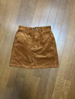 GU コーデュロイ ミニスカート ブラウン S