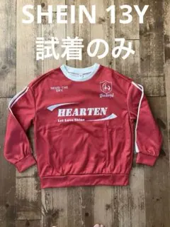 SHEIN Teen シーイン 長袖トレーナー スエット 赤 13Y 試着のみ
