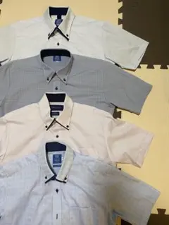 半袖シャツ 4枚セット ボタンダウン