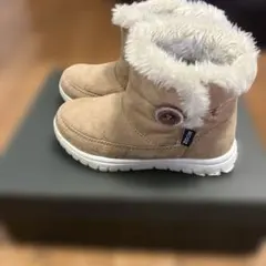 ZOOM ベージュスエードブーツ キッズ用18㎝