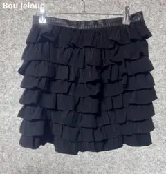 Bou Jeloud ブラックフリルミニスカート Sのサムネイル