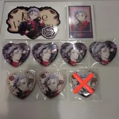 にじさんじ Rose Valentine ハート型缶バッジ 不破湊 チェキ