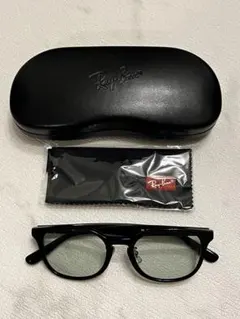 Ray-Ban RB5380 ブラック 薄色レンズ UVカット レイバン度なし