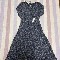 フラワープリント ロングワンピース　春ワンピース　C・O・L・Z・Aワンピース