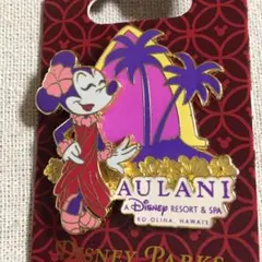 海外 ディズニー ミニー アウラニ ピンバッジ ピンバッチ ハワイ