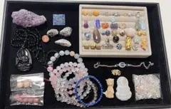 総額3万以上！天然石まとめ売り①パーツやブレスレット　ラリマー3点　カイヤナイト