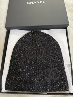 CHANEL ニット帽 ビーニー ブラック ココマークのサムネイル
