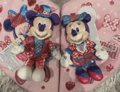 ディズニー ぬいぐるみバッジ ミッキー ミニー パルパルーザ ファンダーランド