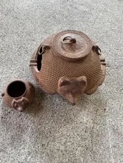 鉄器 炭ストーブ獣頭煮茶炉 虎頭炉 装飾品 工芸品 置物 鉄器 両耳獣頭炭ストーブ 茶炉 茶道具 装飾品 工芸品 置物 - メルカリ