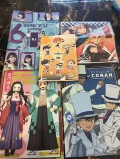【くら寿司コラボ】非売品5点セット‼️ 鬼滅の刃、ハイキュー、コナン、乃木坂46❤️