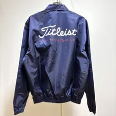 美品Titleist ナイロンジャケットL ネイビー　ゴルフ　ウィンドブレーカー