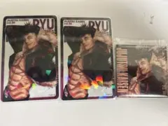 週刊少年ジャンプ全員サービス　呪術廻戦スクエア缶バッジ、クリアカード石流龍