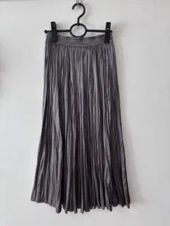 ViS ロングプリーツスカート　グレー