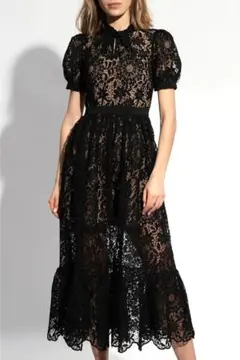 【未使用】セルフポートレイト ロングワンピース ドレス レース リボン プリーツ 楽天市場】Self Portraitの通販