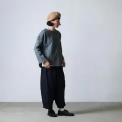 ironari イロナリ ラウンドカット プルオーバー ウール ○ニット EEL