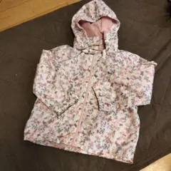 H&M 花柄フード付きジャケット 92　ウインドブレーカー