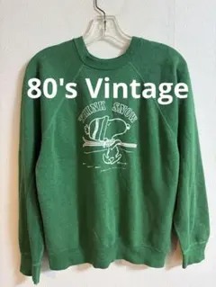極上品 70s 80s USA製 スヌーピー 　　　　　　　　　 スウェットL