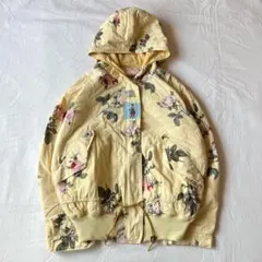【希少】PINK HOUSE ボンバージャケット ブルゾン バラ イエロー
