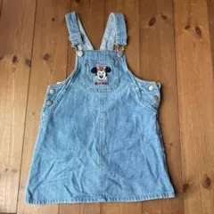 100cm デニムジャンバースカート