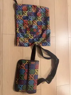 【極美品】グッチ サイケデリック ボディバッグ GGスプリーム マルチカラー