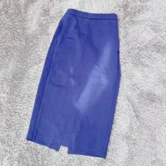 GU ジーユー　カットソータイトスカート　ブルー(S)