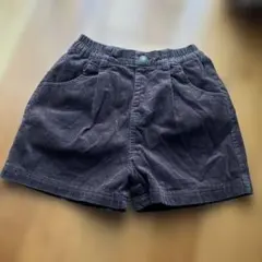 コーデュロイショートパンツ ダークブラウン