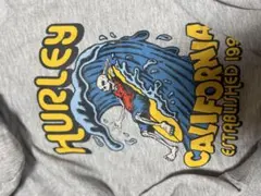 Hurley グレー フード付きパーカー 新品タグ付き大人 Mと子供 130cm