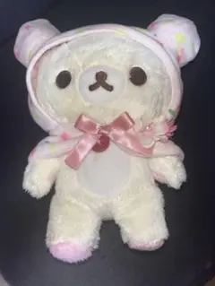 レア　リラックマ　コリラックマ　meets　あつめてぬいぐるみ　ポンチョ　花