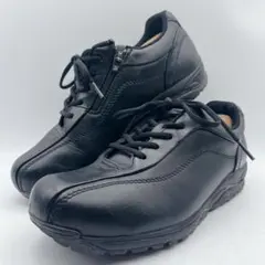 MIZUNO ミズノ サイドジップ スニーカー ウォーキングシューズ 黒 25