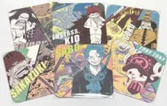 ワンピース　サボ　キッド　チョッパー　赤犬　アートコースター　まとめ売り　セット