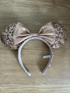 ローズゴールド ミニー耳カチューシャ