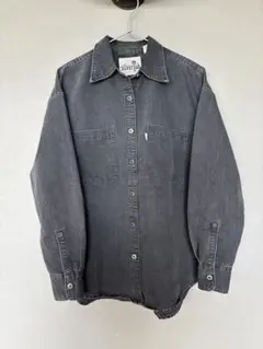 Levi's Silver Tab フェードブラック デニム シャツ　Sサイズ