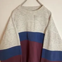 AZ SPORT☆デザイン　起毛　モックネックスウェット 短丈　ポリコットン