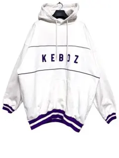 新品未使用　KEBOZ 2ラインスウェットプルオーバー　ホワイト　サイズXL