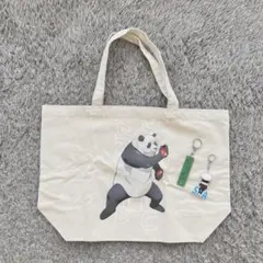 ウィンダンシー　呪術廻戦コラボ　トートバッグ　パンダ　五条悟キーホルダー　付き