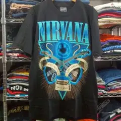 ニルヴァーナ 両面プリント バンドＴシャツ L