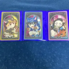 鬼滅の刃 ハロウィンランダムメタリックカードB 我妻善逸　嘴平伊之助　竈門禰豆子