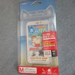 新品　スマホ　防水ケース　ねこ耳型　通話可能　海　川　ストラップ