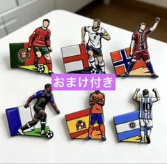 値下げ.FIFA ワールドカップ 2026 ピンバッジ6個セット国旗　おまけ付き
