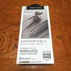 ワイヤレスステレオイヤホンPremium Style　PG-BTE12IE1BKのサムネイル