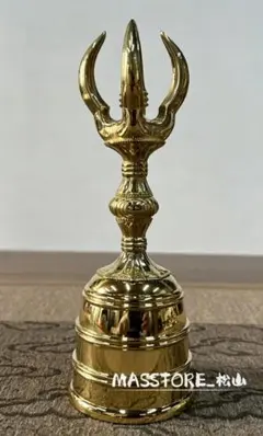 修縁堂】古美術品 道教の法器 天蓬帝鐘 三清鈴 呼鈴 持鈴 vajra23CM