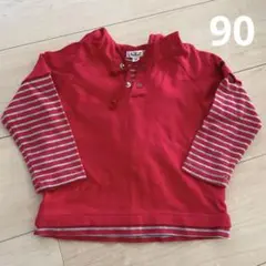 a.v.v 赤 フード付きTシャツ 90のサムネイル