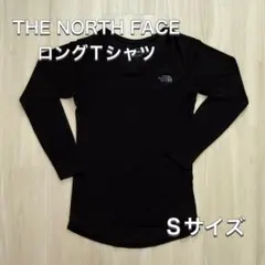 ノースフェイス レディース Vネック ロングTシャツ ブラック Sサイズ