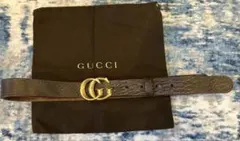 GUCCI ベルト ダブルG バックル ブラウンのサムネイル