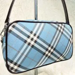 極美品✨ バーバリーブルーレーベル アクセサリーポーチ ノバチェック 希少色